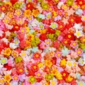 Abalorios de camelia de resina de 6 mm para decoración de uñas y accesorios de bricolaje - Paquete de 100 / Estilo 06 Flor 6mm