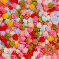 Primer plano de flores de resina de 6mm para decoración de uñas y bisutería - Paquete de 100 / Estilo 15 Flor 6mm