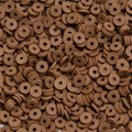 Détail de perles intercalaires de 6 mm en argile polymère marron pour bijoux DIY - 350 Pcs/Paquet (6mm/2mm Trou) / Marron