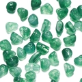 Green translucent irregular acrylic faux stone beads for DIY jewelry making - 50 Pieces / Green