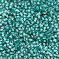 Macro di perle in argilla polimerica da 6mm con effetto marmo verde e bianco per fai-da-te - 350 Pezzi 1 Confezione (Diametro 6mm/Apertura 2mm) Circa 15.5g / Verde Scuro e Bianco