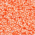 Vista macro di perline in pasta polimerica arancione e bianca 6 mm per gioielli DIY - 350 Pezzi 1 Confezione (Diametro 6mm/Apertura 2mm) Circa 15.5g / Arancione e Bianco