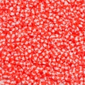 Dettaglio macro di perline heishi da 6mm in argilla polimerica a righe bianche e rosse - 350 Pezzi 1 Confezione (Diametro 6mm/Apertura 2mm) Circa 15.5g / Rosso Bianco