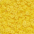 Macro de perles intercalaires en argile polymère jaune vif 6mm pour bijoux DIY - 350 Pcs/Paquet (6mm/2mm Trou) / Jaune
