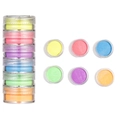 6-kleuren set parelmoer nagelglitters in stapelbare potjes voor DIY-harsknutselen - Groep A (Verbonden) / 30*77.5mm