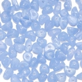 Close-up of 5-8mm light blue acrylic faux stone irregular beads with pre-drilled holes - Pack of 50 (Approx. 5-8mm) / Sky Blue