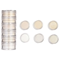Macro detail of 6-color pearlescent nail art glitter set for DIY resin jewelry making - Group K (Connected) / 30*77.5mm