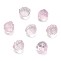 Dettaglio di perline in vetro a forma di zampa di gatto rosa per gioielli fai-da-te - Rosa