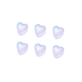 Translucent heart-shaped beads in blue and purple gradient for DIY jewelry making - 20 Pieces/Pack (12*12.3mm) / Blue-Pink Heart Beads