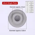 Detaillierte Größentabelle für 14cm Schmuck-Designbrett mit Perlen-Umrechnungstabelle - 14cm Rundes Tablett