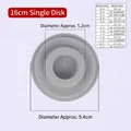 Detaillierte Größentabelle für 16cm Armband Designbrett mit Perlenmaßstabsmarkierungen - 16cm Rundes Tablett