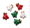 DIY Acryl Weihnachtsbaum Perlen Set in Rot Weiß und Grün für Feiertags Schmuckherstellung - 4 Stück pro Packung / Weihnachtsbaum 02
