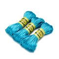 Drie bundels hemelsblauw 2,5 mm Koreaans koord voor DIY Chinese knoop sieraden maken - Nr. 5 Koord / Meerblauw