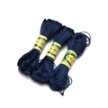 Drie bundels donkerblauw nylon koord voor DIY-sieraden en Chinese knopen - Koord maat 7 / Donkerblauw