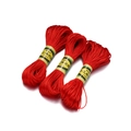 Drie bundels rode 1,5 mm Koreaanse zijden koord voor DIY handgemaakte sieraden weven - Koord maat 7 / Rood