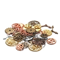Vintage steampunk tandwielen en wijzers van metaallegering voor DIY sieraden maken - 50g (ongeveer 28-65 stuks/verpakking) / Meerkleurig