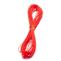 Dettaglio del cordoncino cerato rosso intrecciato da 1mm con chiusura dorata per DIY - 10m / Arancione Neon