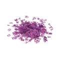Paillettes alphabet A-Z violettes pour bricolage DIY et décoration d'ongles d'art - Alphabet Violet Laser