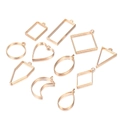 Set di 11 cornici metalliche dorate geometriche per ciondoli fai-da-te in resina UV e gioielli - Collezione di Varietà / Oro KC