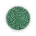 Cuentas de vidrio verde brillante de 3-4mm para joyería DIY en un contenedor redondo - 3mm (600 Piezas/Paquete) / Verde