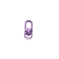 Mousqueton pivotant en métal violet mat pour sacs à main et porte-clés élégants - Lot de 10 / Violet