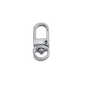 Matte grey metal lobster clasp with spring hook and rotating ring for DIY bag accessories - 10 Pieces Pack / Gray