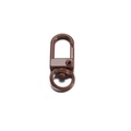 Brown painted metal lobster clasp swivel hook for DIY bags and keychains - 10 Pieces Pack / Chocolate