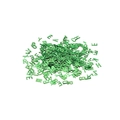 Lettres en bois vert et symboles pour loisirs créatifs et décoration d'ongles DIY - Alphabet Vert Laser