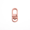 Fermoir mousqueton rose avec anneau pivotant pour accessoires de sac et bijoux - Lot de 10 / Rose poudré