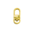 Mousqueton pivotant jaune en métal avec anneau rotatif à 360 degrés pour sacs DIY - Lot de 10 / Jaune Foncé