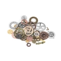 Mix van Steampunk metalen tandwielen en wijzers voor DIY sieraden maken - 50g (ca. 28-65 stuks) / Meerkleurig
