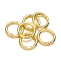 Set of 6 bright gold-plated alloy spring snap hooks for DIY jewelry and bag accessories - 35mm (5 Pieces/Pack) / Gold