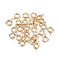 Set of 6mm golden copper spring ring clasps for DIY jewelry necklace making - 6mm (30 Pieces/Pack) / KC Gold