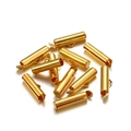 Golden slider tube end caps for jewelry making necklaces and DIY bracelets connectors - 10mm (50 Pieces/Pack) / Gold