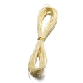 Eco-friendly 1mm ivory braided wax cord for jewelry making and DIY crafts, 10m roll - 10m / Beige