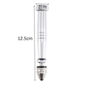 Manual hand drill tool for jewelry making, 12.5cm long with non-slip metal grip handle - Silver Long Hand Drill