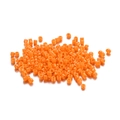 Macro shot of bright orange 2mm seed beads for DIY jewelry and tassel making - 1800 Pieces (0.7mm Hole) / Orange