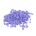 Top view of 2mm matte purple plastic seed beads for DIY jewelry and bracelet making - 1800 Pieces (0.7mm Hole) / Purple
