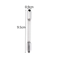 Silver metal dual-head pin vise hand drill tool with knurled grip, 9.5cm length - Double-ended Drill / 22g
