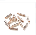 Rose gold sliding end tube connectors for DIY multi-strand jewelry and beaded bracelets - Rose Gold