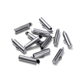 Gunmetal finish slider end caps for DIY jewelry making and bracelet weaving - Gunmetal