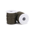 DIY accessory: two rolls of vintage bronze metal chains wound on white plastic spools - Antique Bronze