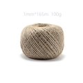 Detail view of 1mm natural jute rope roll for DIY crafts and gardening decor - Ultra Fine Specification