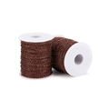 DIY bronze metal curb chain on white spools for making waist chains and anklets - Antique Red Copper