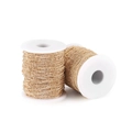 Two rolls of fine gold plated cross chains on white spools for DIY jewelry making - 1.35mm (5 Meters / 23g) / KC Gold