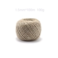 Detail of 1.5mm natural jute twine roll for DIY crafts and gardening decor 100m length - Medium Specification