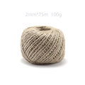 Detailed view of 2mm natural jute twine roll 75m length for DIY crafting and gardening - Thick Specification