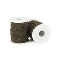 Two rolls of antique bronze beaded metal chains on spools for DIY jewelry making - Antique Bronze