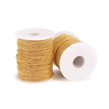 Two rolls of gold-plated ball chains on spools for DIY jewelry making and crafts - 1.5mm (5m/23g) / Gold