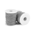 Two spools of silver ball chain for DIY jewelry making and handmade accessory materials - 1.5mm (5m/23g) / White K/Silver